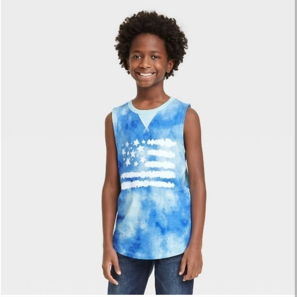 3/$15- 2pk Cat & Jack Boy's Graphic Tank Tops• L (12-14) - Picture 6 of 12